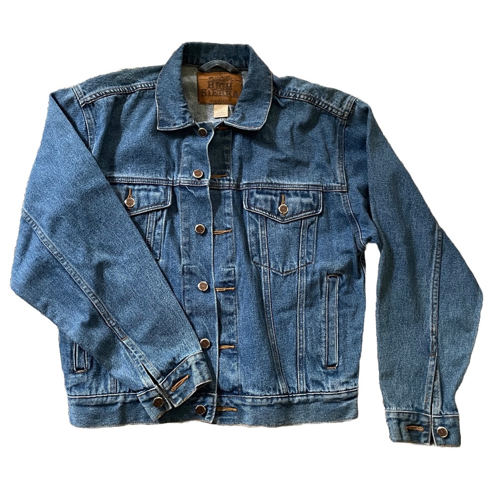 Denim blue jean jacket unisex vintage jacket NWT size Men S